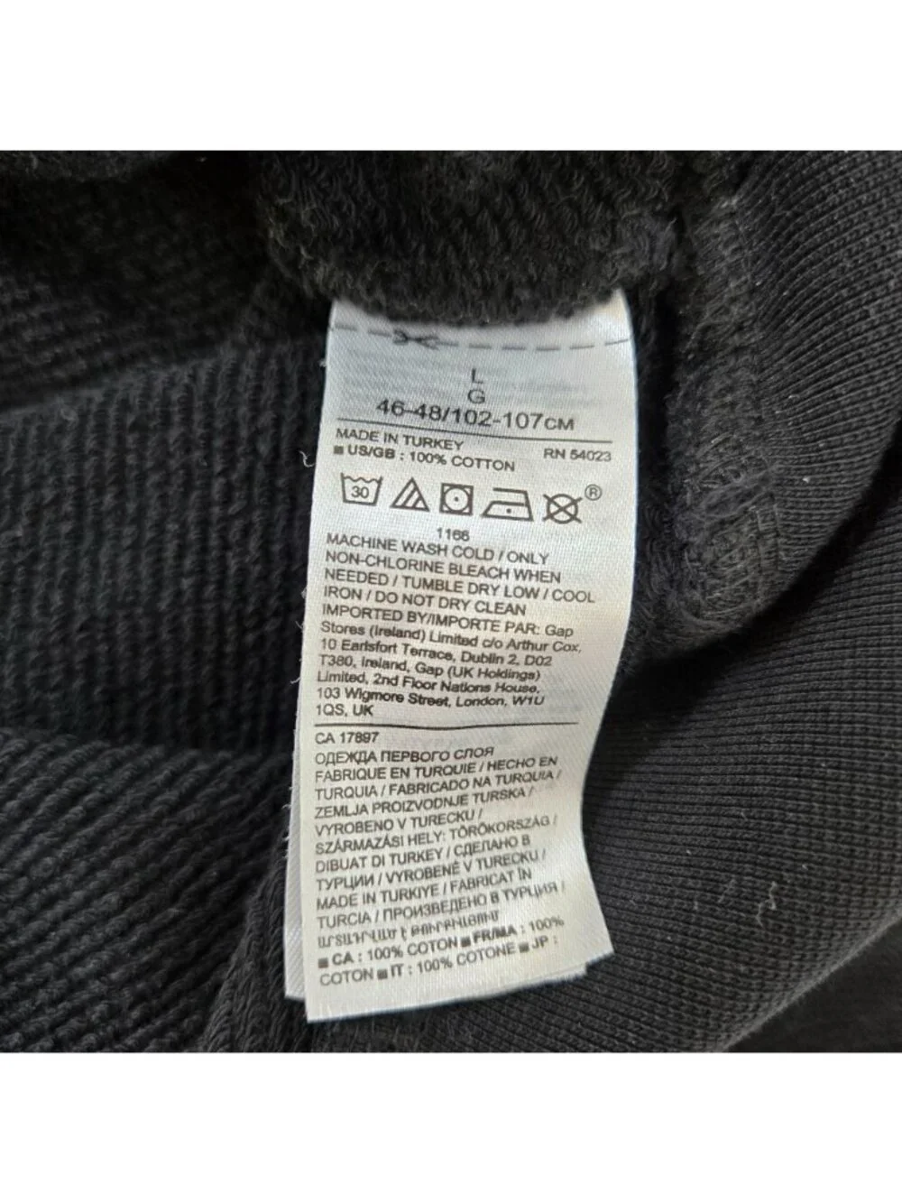 Banana Republic Textured Mock Neck Kangaroo Pocket Sweatshirt Size Large